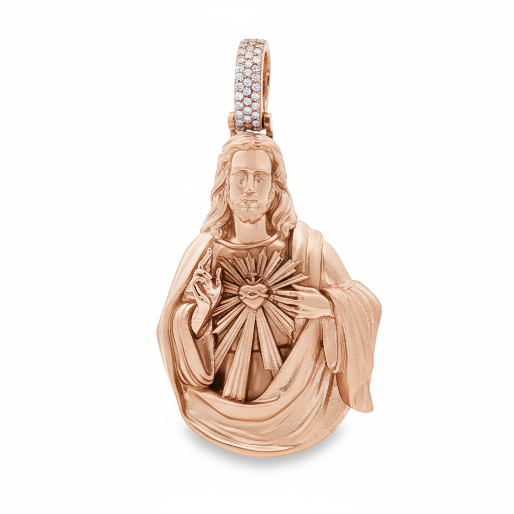 お値下げ中　Personal Jesus Heart pendant Sacred Heart Jesus Pendant 71087 | TraxNYC