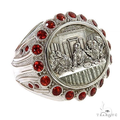 The Last Supper Crimson Ember Sapphire Ring 69584 - Image 2