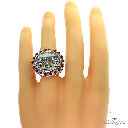 The Last Supper Crimson Ember Sapphire Ring 69584 - Image 6
