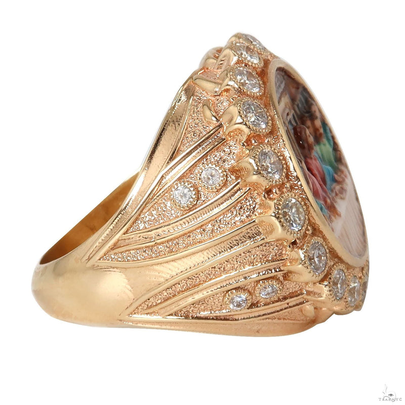The Last Supper Diamond Ring in 14K Gold, photo 2 of 5