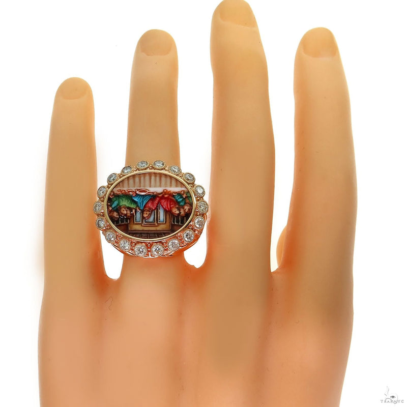 The Last Supper Diamond Ring in 14K Gold, photo 5 of 5