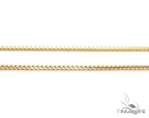Thin Solid Franco Chain 14K Yellow Gold 24 Inches 1.5mm   67431 - Image 2