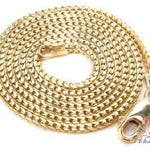 Thin Solid Franco Chain 14K Yellow Gold 24 Inches 1.5mm   67431 - Image 6