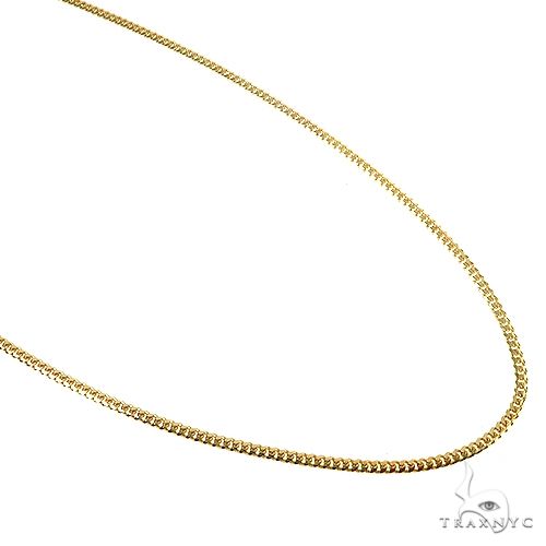 Thin Solid Miami Cuban Link Chain 10K Yellow Gold 18 Inches 1.9mm 67280, photo 1 of 3