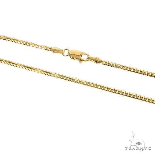 Thin Solid Miami Cuban Link Chain 10K Yellow Gold 18 Inches 1.9mm 67280, photo 2 of 3