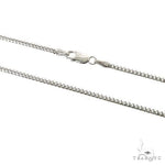 Thin Solid Miami Cuban Link 10K White Gold 22 inches 1.9mm   67278 - Image 2