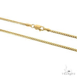 Thin Solid Miami Cuban Link  10K Yellow Gold 20 Inches 1.9mm   67281 - Image 2