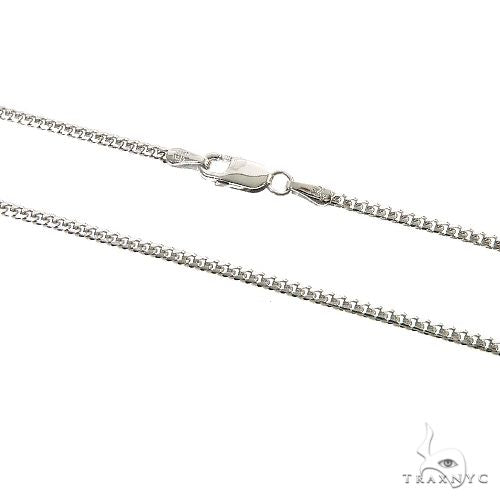 Thin Solid Miami Cuban Link Chain 10K White Gold 24 Inches 1.9mm   67279 - Image 2