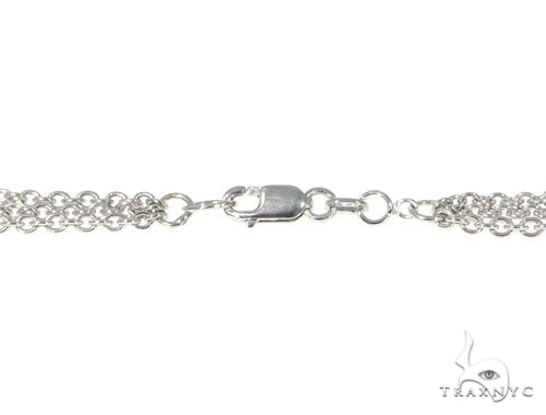 Three Layers Bezel Diamond Necklace 45313 - Image 5