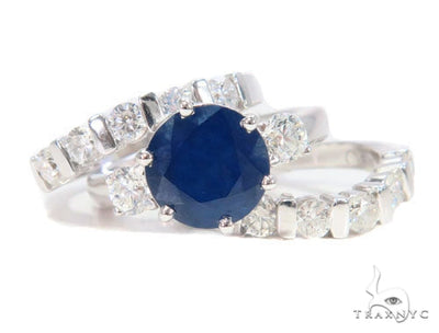 Three Piece Sapphire Engagement Ring 44160 - Image 1