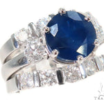 Three Piece Sapphire Engagement Ring 44160 - Image 2