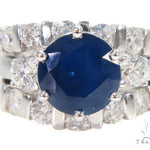 Three Piece Sapphire Engagement Ring 44160 - Image 4