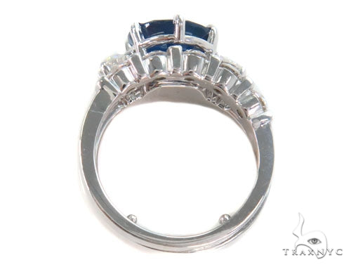 Three Piece Sapphire Engagement Ring 44160 - Image 7