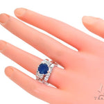Three Piece Sapphire Engagement Ring 44160 - Image 8
