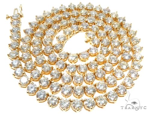 Three Prongs Diamond Chain 22 Inches 5mm   64182 - Image 3