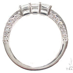 Three Stone Princess Engagement Ring Set 35150 - Image 8