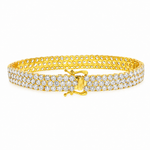 Three row diamond tennis bracelet – view 5 of 9, TraxNYC item 71692