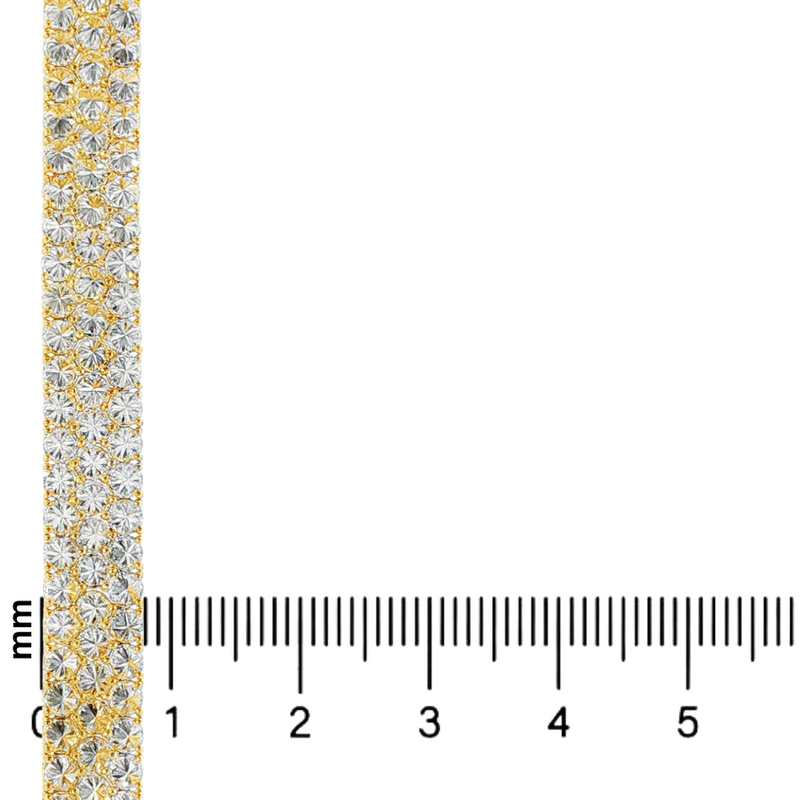 Three Row Upside Down Lab Diamond Tennis Bracelet 71610