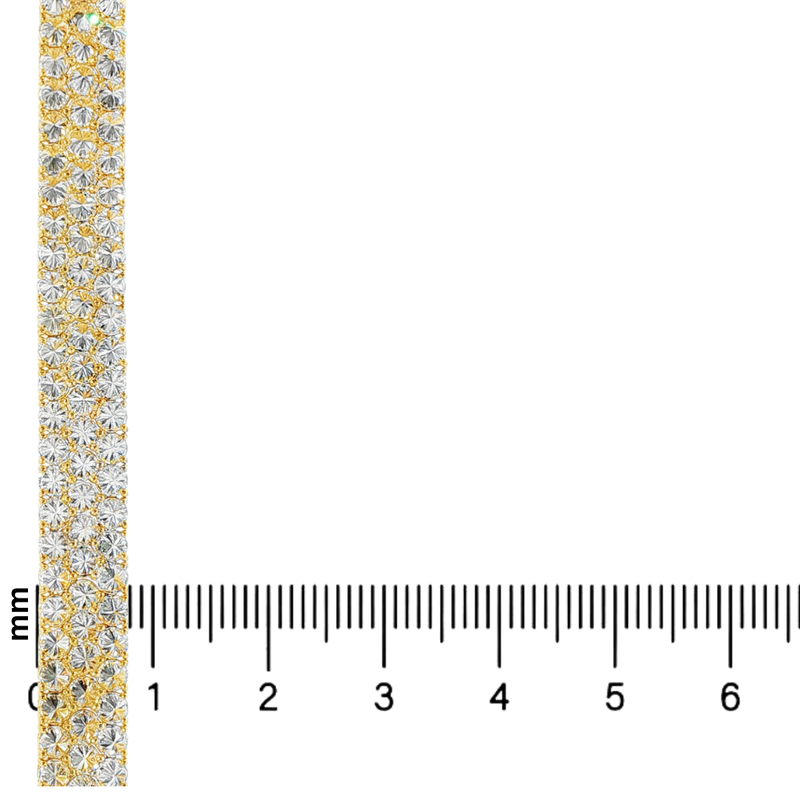 Three Row Upside Down Natural Diamond Tennis Bracelet 71611