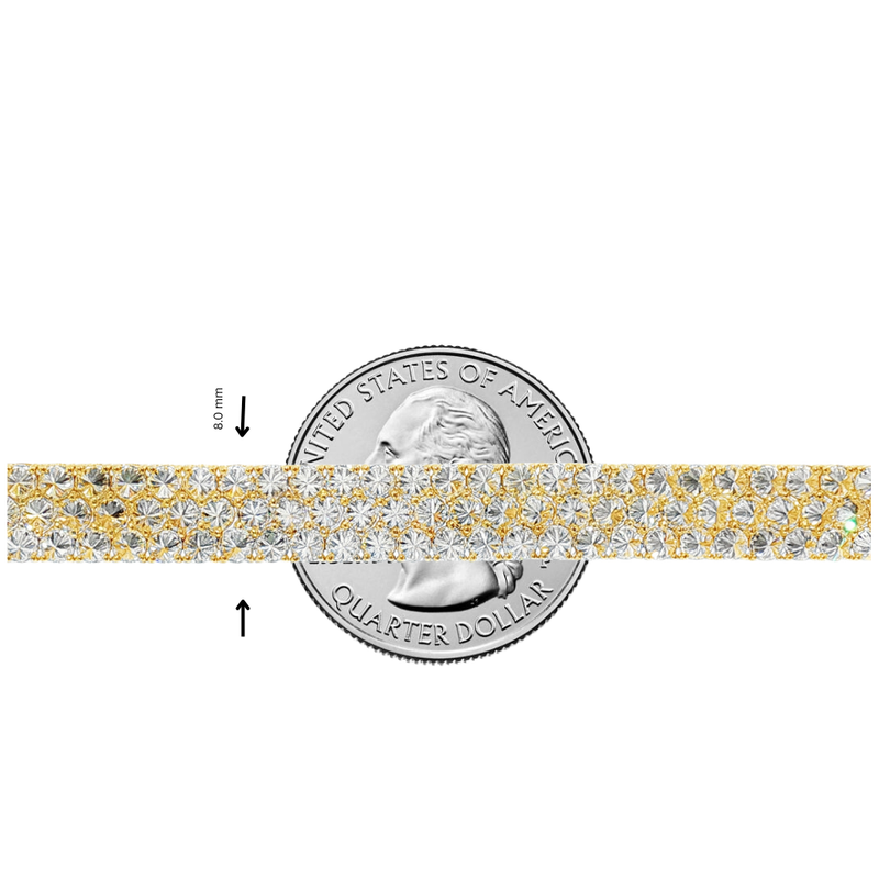 Three Row Upside Down Natural Diamond Tennis Bracelet 71611