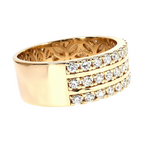 Three Row Wedding Band 66813