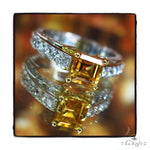 Diamond Citrine Gemstone Ring 44514 - Image 3