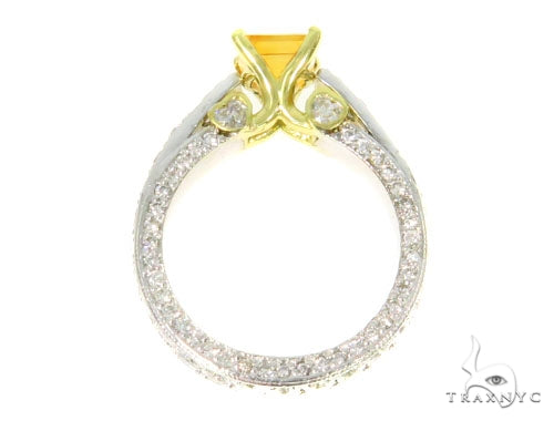 Diamond Citrine Gemstone Ring 44514 - Image 7