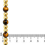 Tiger's Eye & Gold Bead Necklace 71737