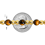 Tiger's Eye & Gold Bead Necklace 71737