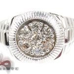 Silver Timepiece Solitaire Ring 25654 - Image 2