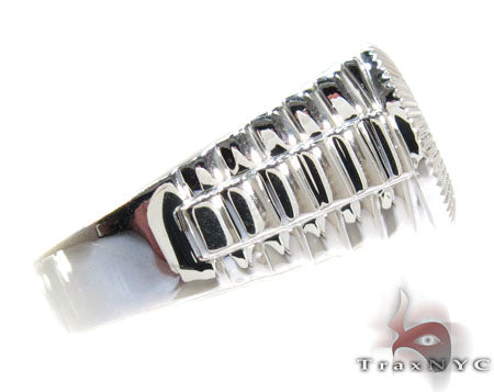 Silver Timepiece Solitaire Ring, photo 4 of 7