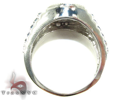 Silver Timepiece Solitaire Ring 25654 - Image 5