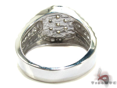 Silver Timepiece Solitaire Ring 25654 - Image 6