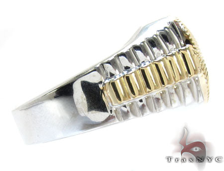 Two Tone Timepiece Solitaire Ring 2718 - Image 4