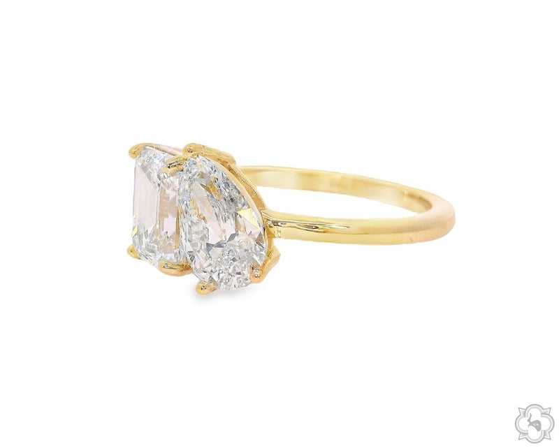 14K Gold Toi et Moi Lab-Grown Diamond Ring, photo 3 of 5