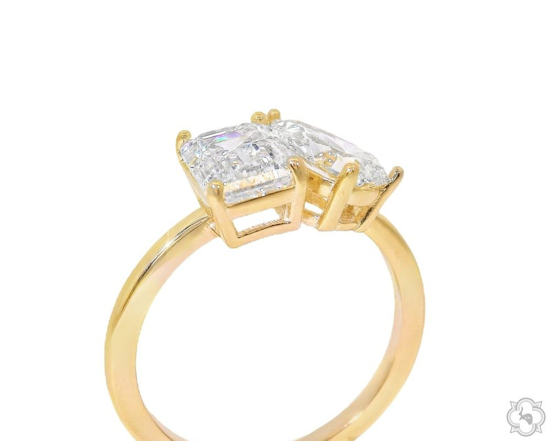 14K Gold Toi et Moi Lab-Grown Diamond Ring, photo 5 of 5