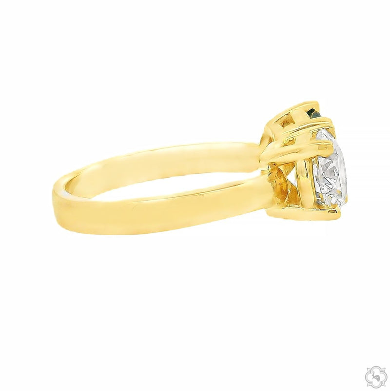 14K Gold Toi et Moi Sapphire & Diamond Ring, photo 4 of 6