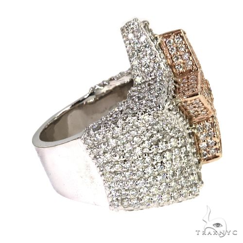 Tow Tone Gold Diamond Star Ring 67904 - Image 3