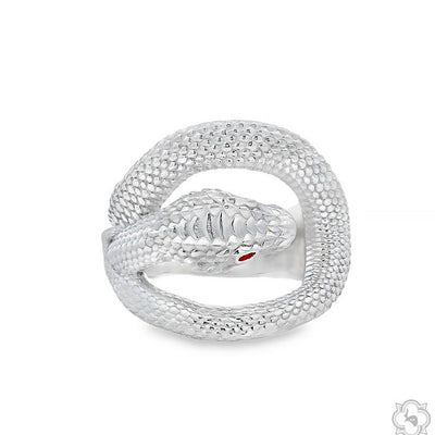TraxNYC .925 Silver Snake Ring 70470 - Image 1