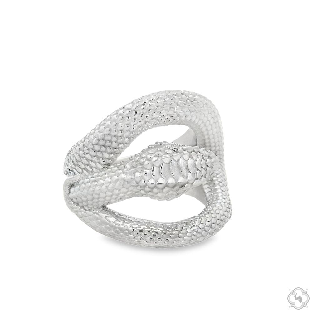 TraxNYC .925 Silver Snake Ring 70470