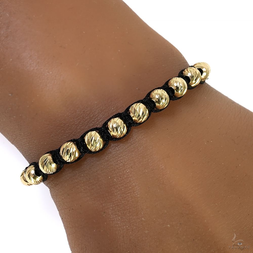 TraxNYC 14K Gold Beads Bracelet 70076 | TraxNYC