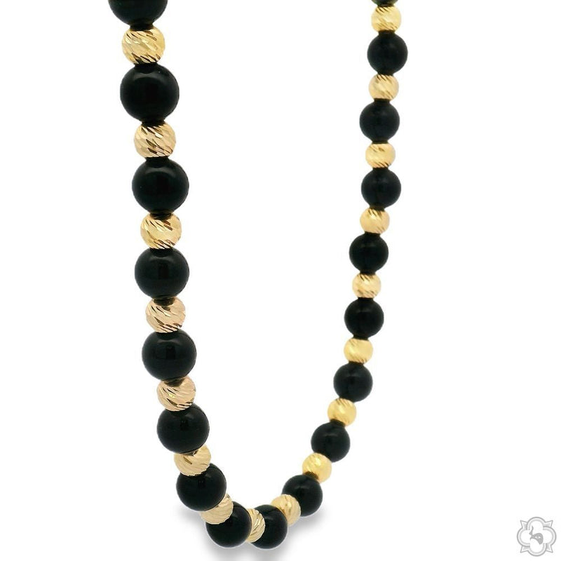 TraxNYC 14K Gold Beads Necklace 70232 - Image 2