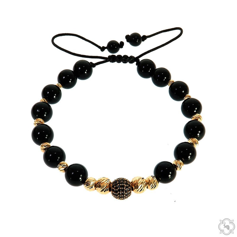 14K Gold Bead Accent Bracelet, photo 2 of 7