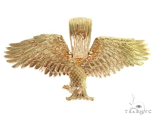 TraxNYC 14K Gold Eagle Pendant 66355 - Image 3