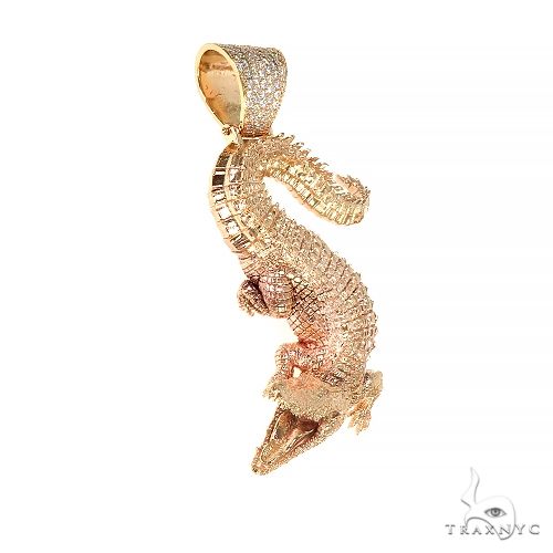 TraxNYC Alligator Solid Gold Pendant 66546 - Image 2