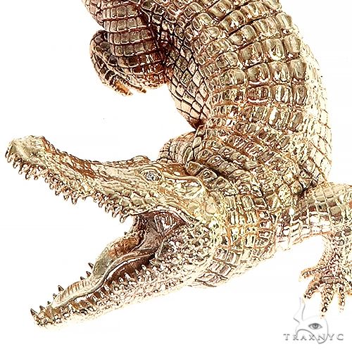TraxNYC Alligator Solid Gold Pendant 66546 - Image 4