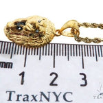 TraxNYC Black Diamond Lion Pendant and Rope Chain Set  61557 - Image 5