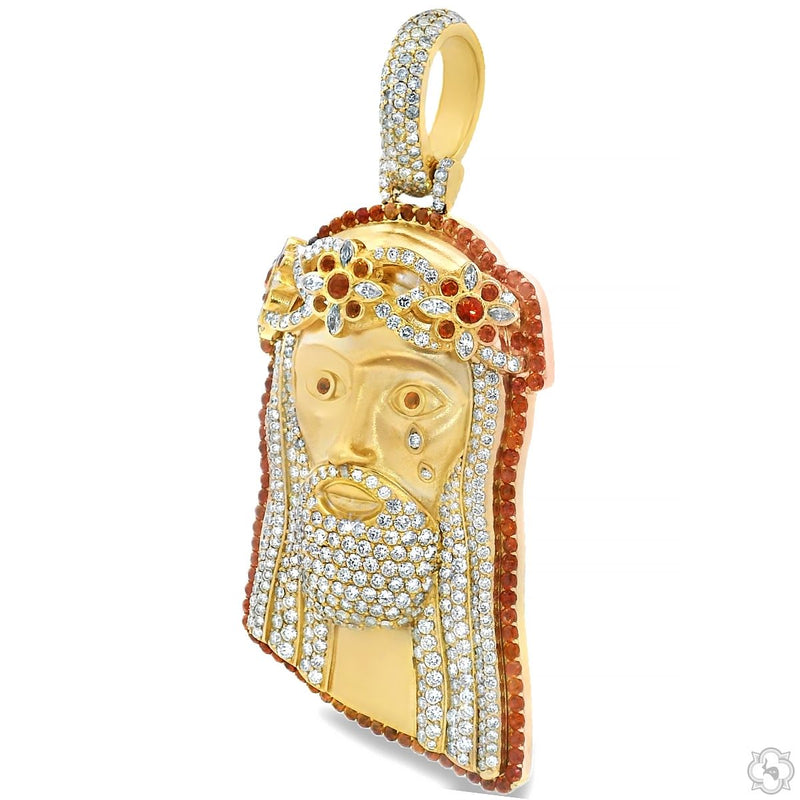 TraxNYC Blazing Glory Jesus Pendant Large 70539 - Image 4