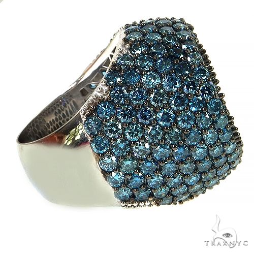 TraxNYC Blue Diamond Ring (Lab) 68543 - Image 3