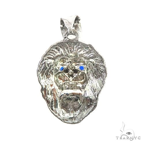 TraxNYC Blue Sapphire Lion Pendant 66831 - Image 4